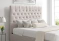 Maxi Linea Fog Upholstered Ottoman Double Bed Frame Only