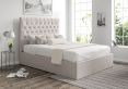 Maxi Linea Fog Upholstered Ottoman King Size Bed Frame Only