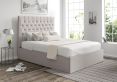 Maxi Trebla Chalk Upholstered Ottoman King Size Bed Frame Only