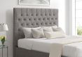 Maxi Trebla Charcoal Upholstered Ottoman Double Bed Frame Only