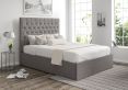 Maxi Trebla Charcoal Upholstered Ottoman King Size Bed Frame Only