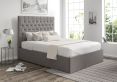 Maxi Trebla Charcoal Upholstered Ottoman Double Bed Frame Only