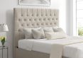 Maxi Trebla Flax Upholstered Ottoman Double Bed Frame Only