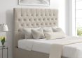 Maxi Trebla Flax Upholstered Ottoman King Size Bed Frame Only