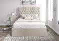 Maxi Trebla Flax Upholstered Ottoman Double Bed Frame Only