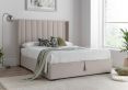 Maya Winged Ottoman Natural - Double Bed Frame Only