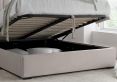 Maya Winged Ottoman Natural - Double Bed Frame Only