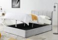 Mayfair Ottoman Silver Grey Velvet Upholstered Double Bed Frame Only