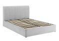 Mayfair Ottoman Silver Grey Velvet Upholstered King Size Bed Frame Only