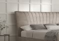 Melbury Upholstered Bed Frame - Double Bed Frame Only - Naples Silver
