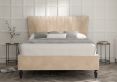 Melbury Upholstered Bed Frame - Single Bed Frame Only - Savannah Almond
