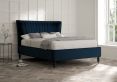 Melbury Upholstered Bed Frame - Single Bed Frame Only - Velvet Navy