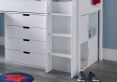 Montana Mid Sleeper Bed Frame Including Desk, 4 Drawer Chest and 2 Door Quad Unit