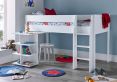 Montana Mid Sleeper Bed Frame Including Desk