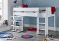 Montana Mid Sleeper Bed Frame Including Desk