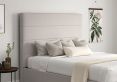 Milano Arran Natural Upholstered Ottoman Double Bed Frame Only