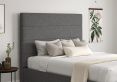 Milano Arran Pebble Upholstered Ottoman Super King Size Bed Frame Only