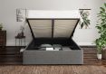 Milano Arran Pebble Upholstered Ottoman Super King Size Bed Frame Only