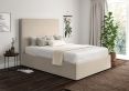 Milano Boucle Ivory Upholstered Ottoman Compact Double Bed Frame Only