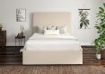 Milano Boucle Ivory Upholstered Ottoman King Size Bed Frame Only