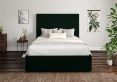 Milano Hugo Bottle Green Upholstered Ottoman King Size Bed Frame Only