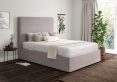 Milano Hugo Dove Upholstered Ottoman Super King Size Bed Frame Only