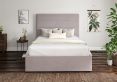 Milano Hugo Dove Upholstered Ottoman Compact Double Bed Frame Only