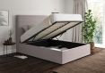 Milano Hugo Dove Upholstered Ottoman King Size Bed Frame Only