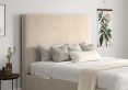 Milano Hugo Ivory Upholstered Ottoman Double Bed Frame Only