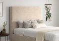 Milano Hugo Ivory Upholstered Ottoman Compact Double Bed Frame Only