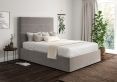 Milano Hugo Platinum Upholstered Ottoman King Size Bed Frame Only