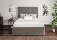 Milano Hugo Platinum Upholstered Ottoman King Size Bed Frame Only