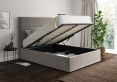 Milano Hugo Platinum Upholstered Ottoman Double Bed Frame Only