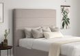 Milano Linea Fog Upholstered Ottoman Compact Double Bed Frame Only