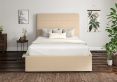 Milano Linea Linen Upholstered Ottoman Compact Double Bed Frame Only