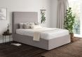 Milano Trebla Chalk Upholstered Ottoman Compact Double Bed Frame Only