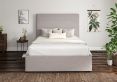 Milano Trebla Chalk Upholstered Ottoman Double Bed Frame Only