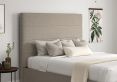 Milano Trebla Flax Upholstered Ottoman King Size Bed Frame Only