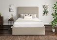 Milano Trebla Flax Upholstered Ottoman Double Bed Frame Only