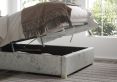 Levisham Ottoman Silver Mirazzi Velvet Super King Size Bed Frame Only