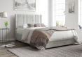 Levisham Ottoman Silver Mirazzi Velvet Compact Double Bed Frame Only