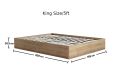 Molle Oak Finish Ottoman King Size Bed Frame