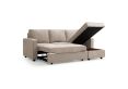 Richmond Natural Beige Corner Sofa Bed