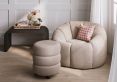 Southwold Buff Boucle Upholstered Swivel Chair