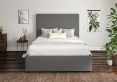 Napoli Arran Pebble Upholstered Ottoman Single Bed Frame Only