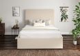 Napoli Boucle Ivory Upholstered Ottoman Single Bed Frame Only