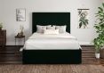 Napoli Hugo Bottle Green Upholstered Ottoman Single Bed Frame Only