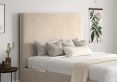 Napoli Hugo Ivory Upholstered Ottoman Double Bed Frame Only