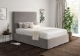 Napoli Hugo Platinum Upholstered Ottoman Double Bed Frame Only