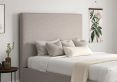 Napoli Linea Fog Upholstered Ottoman Super King Size Bed Frame Only